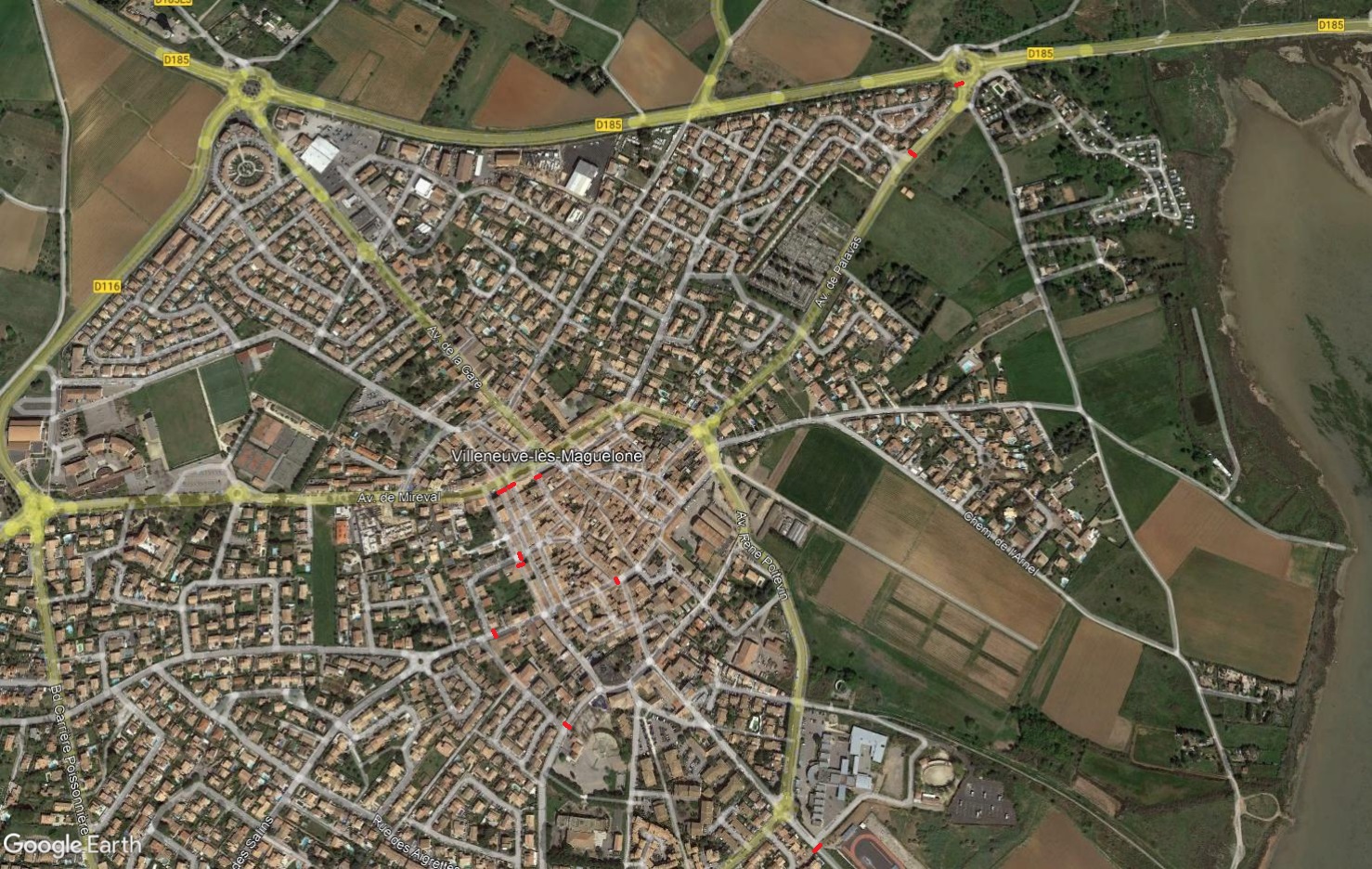 Routes barrées - plan général