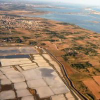 Vue aérienne des Salines de Villeneuve-lès-Maguelone