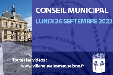 Conseil municipal du 26 septembre 2022