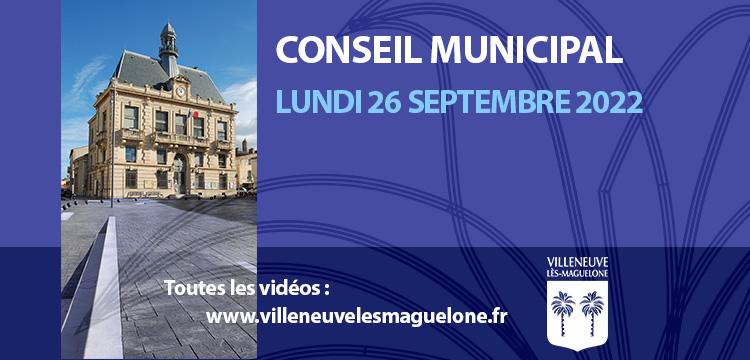 Conseil municipal du 26 septembre 2022