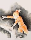Dessin qui illustre le spectacle Revoir les kangourous d'Aurélie Namur