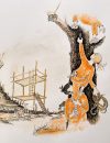 Dessin représentant le spactacle Dézinguée d'Aurélie Namur