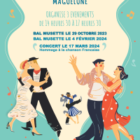 Bal musette à Villeneuve-lès-Maguelone organisé par le CCAS et l'association Entraide et Partage