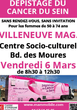Villeneuve Mag Depistage cancer du sein