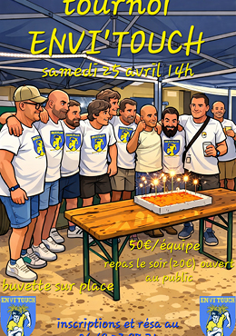 tournoi Envi'touch samedi 25 avril 14h